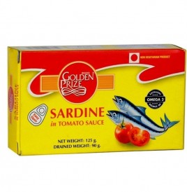 Golden Prize Sardine in Tomato Sauce   Box  125 grams